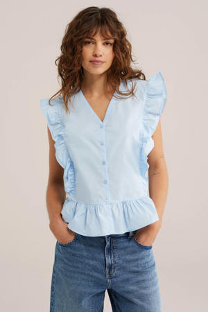 blouse lichtblauw