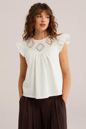 top broderie wit