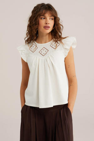 top broderie wit