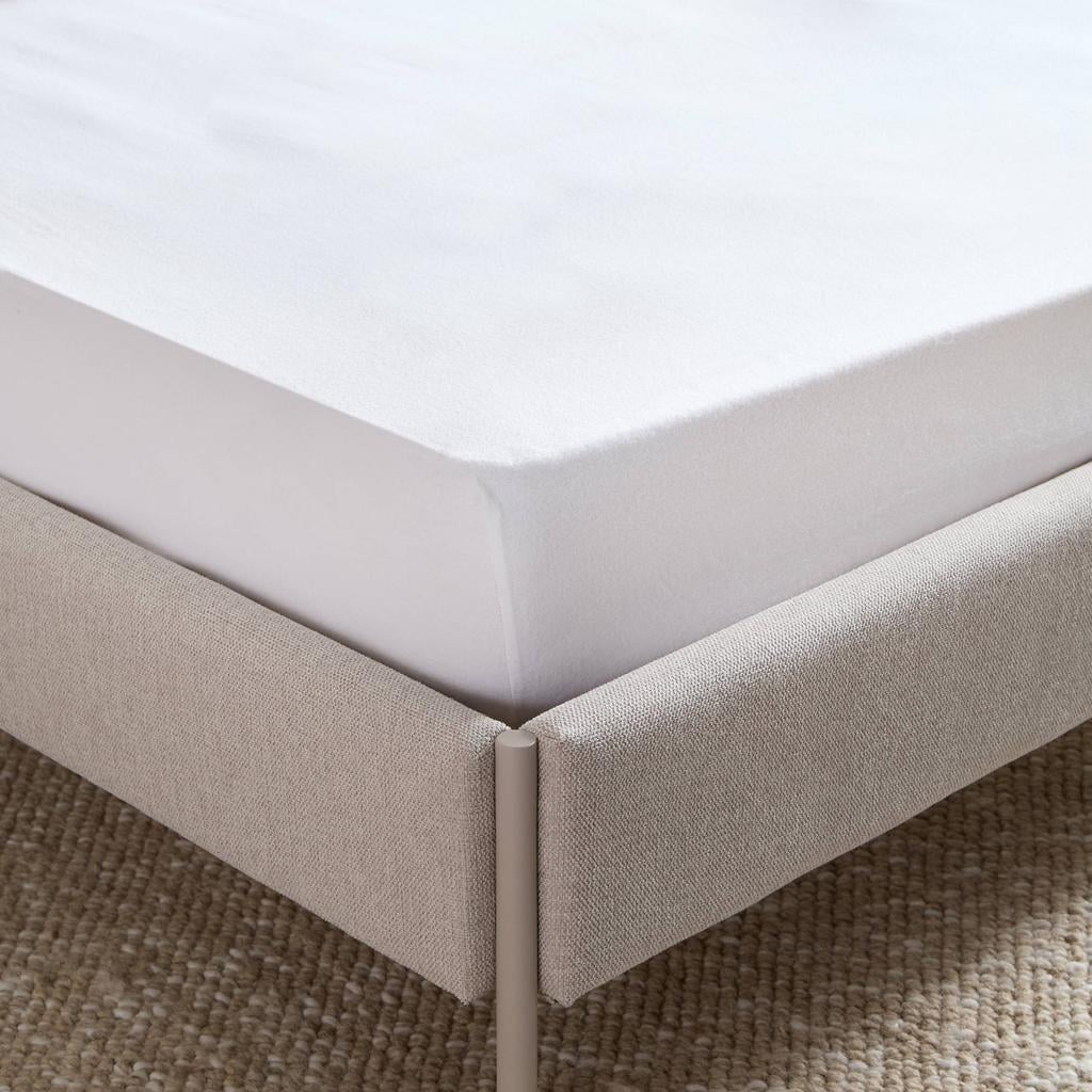NOUS Living flanellen hoeslaken (tot 25 cm) - wit