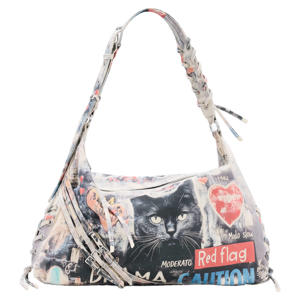 schoudertas met print multi
