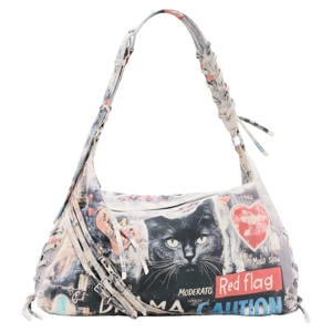 schoudertas met print multi