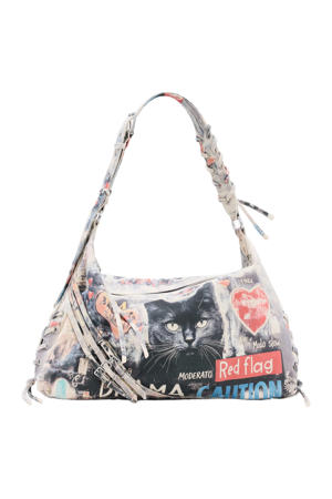 schoudertas met print multi