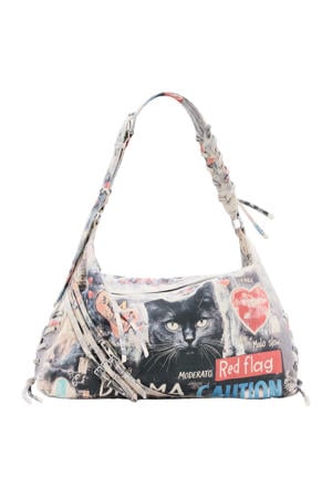 schoudertas met print multi