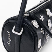 thumbnail: Desigual schoudertas met studs zwart