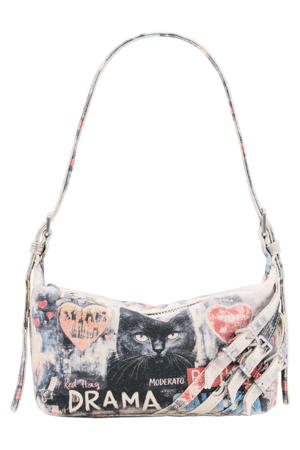 schoudertas met print multi