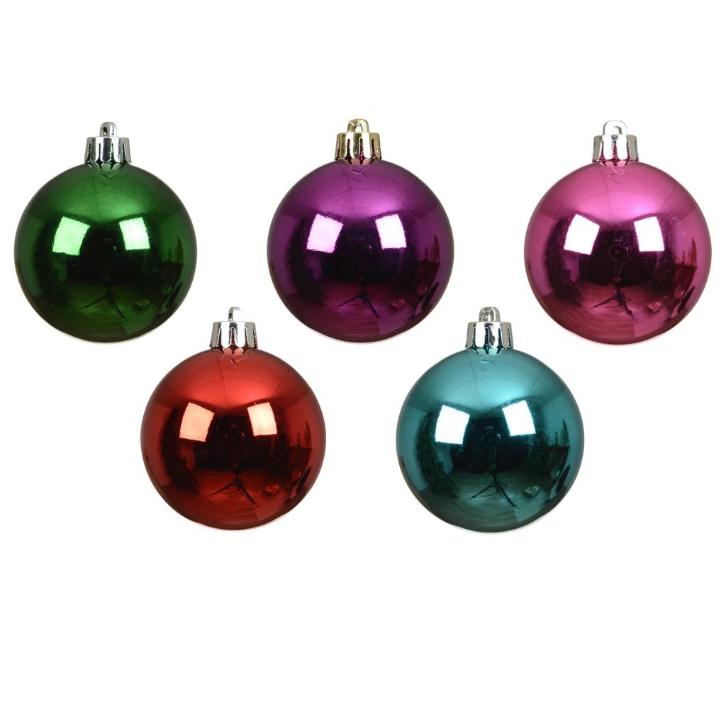 Decoris kerstballen onbreekbaar - shiny mix