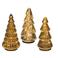 Lumineo decoratie kerstbomen verlicht -  glas (set van 3)