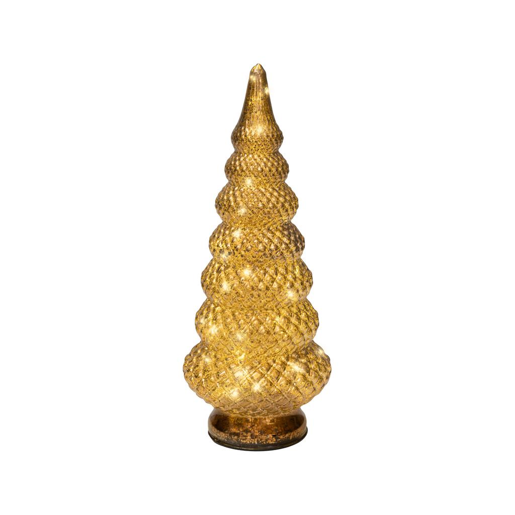Lumineo decoratie kerstboom verlicht -  glas