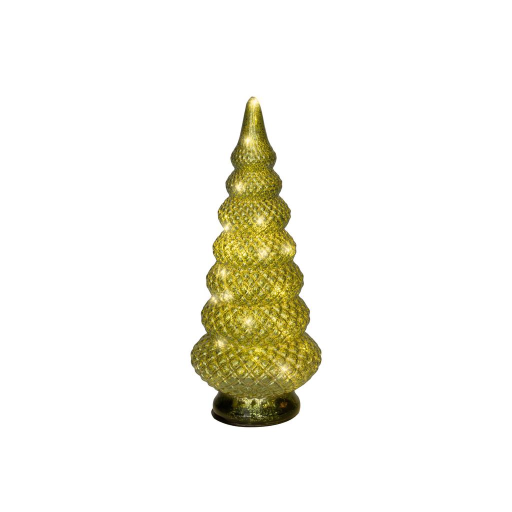 Lumineo decoratie kerstboom verlicht -  glas
