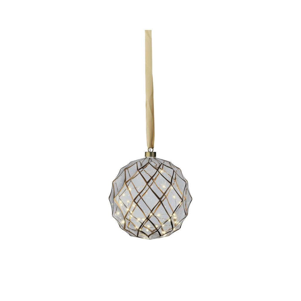 Lumineo decoratie kerstverlichting - LED bal binnen