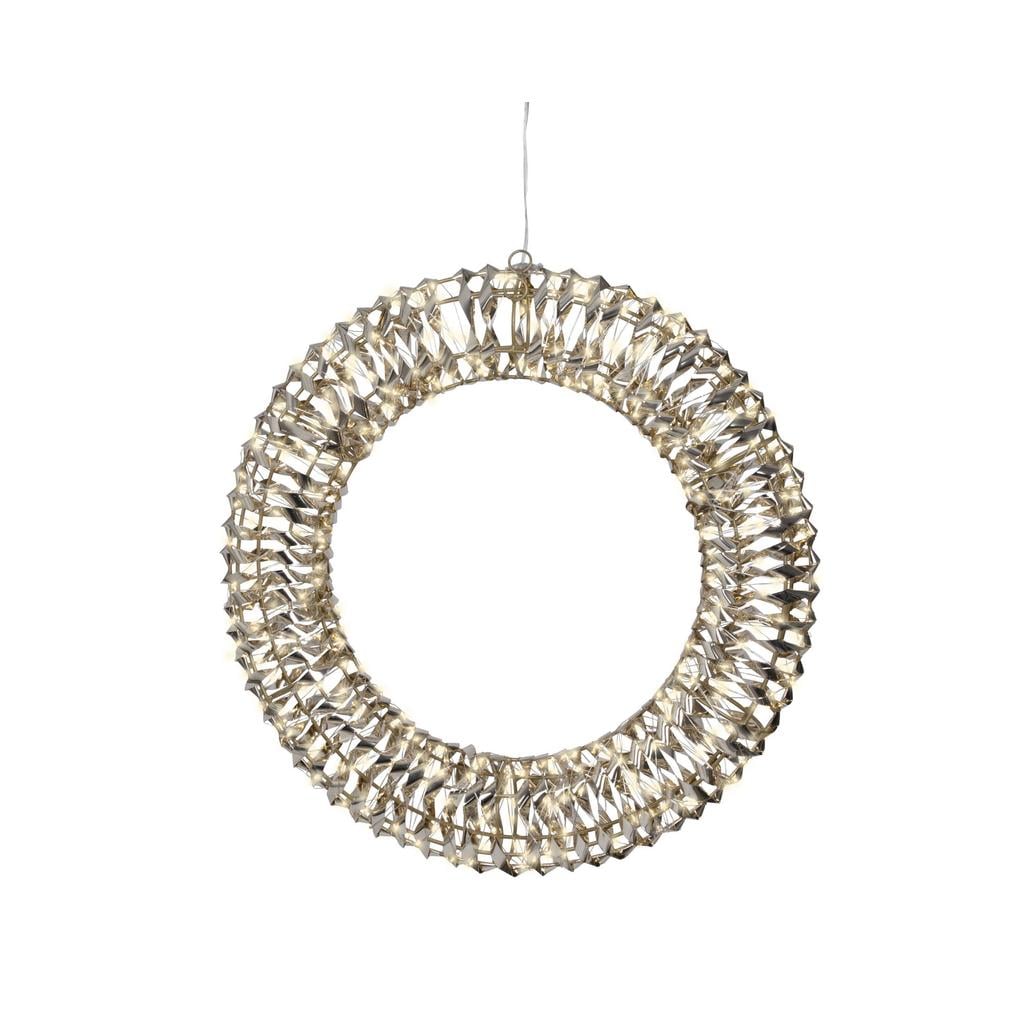 Lumineo verlichte kerstkrans buiten - 600 leds