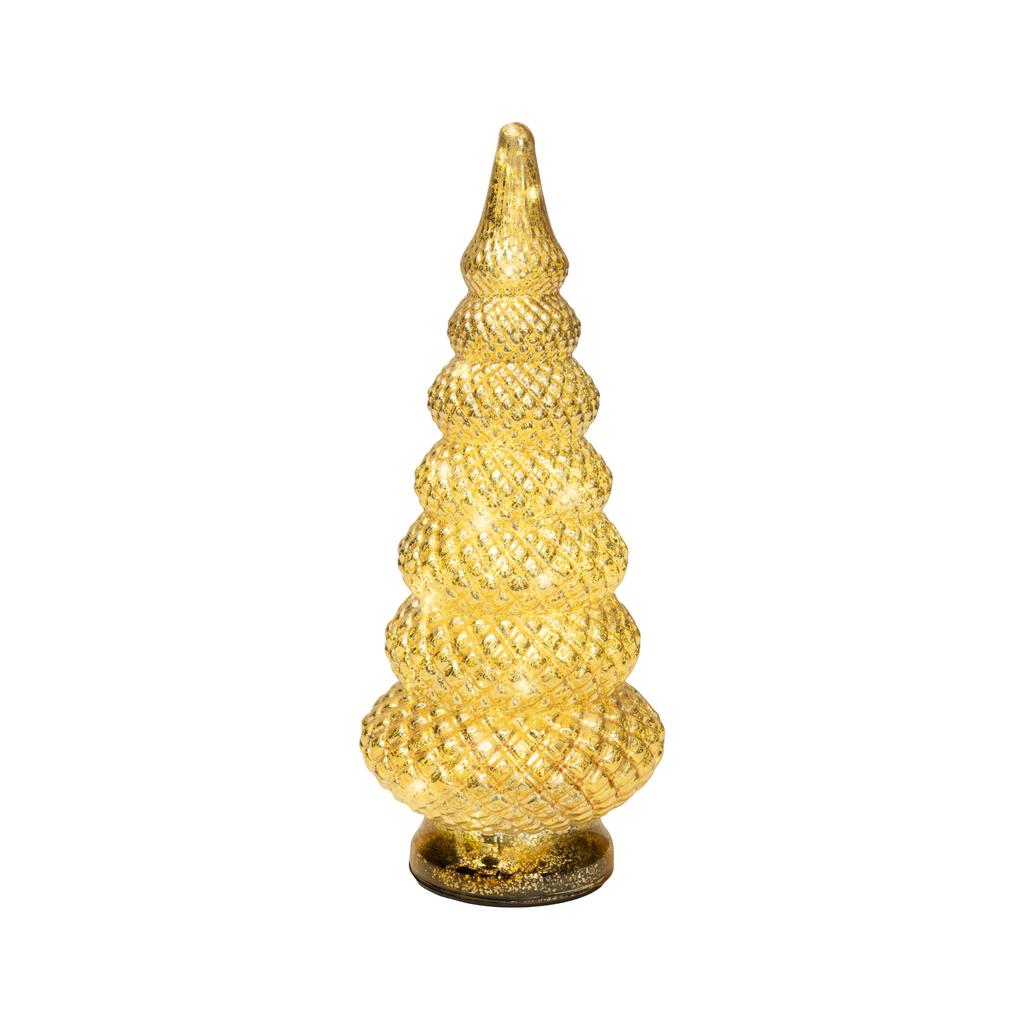 Lumineo decoratie kerstboom verlicht -  glas