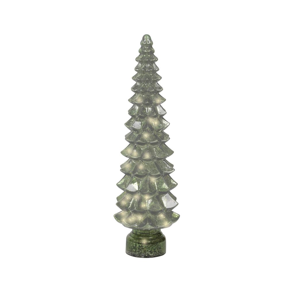 Lumineo decoratie kerstboom verlicht -  glas