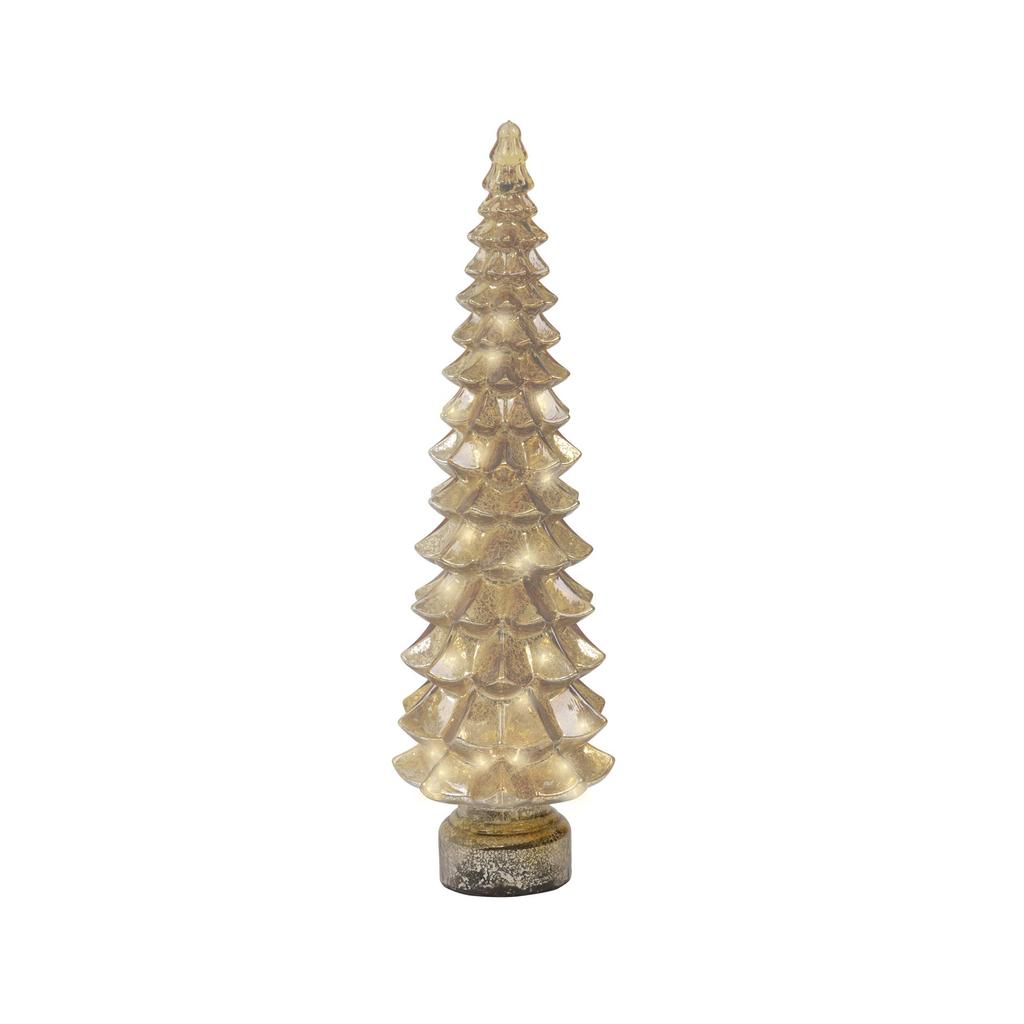 Lumineo decoratie kerstboom verlicht -  glas