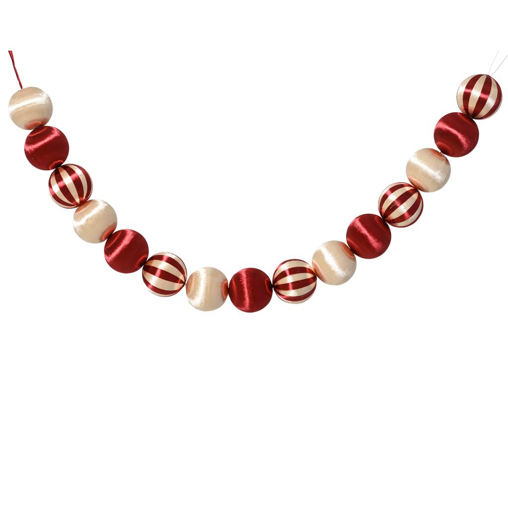 Decoris decoratieslinger kerstballen (120cm)