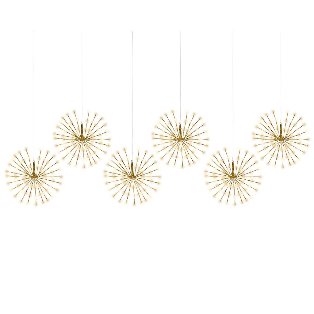 Lumineo poolster kerstverlichting (set van 6)