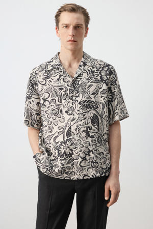 regular casual overhemd beige