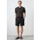 Mango Man regular gestreepte polo gebreid zwart