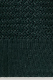 thumbnail: Mango Man regular polo gebreid donkergroen