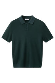thumbnail: Mango Man regular polo gebreid donkergroen