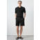 Mango Man regular polo gebreid zwart
