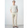 Mango Man regular polo gebreid beige