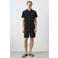 Mango Man slim polo zwart