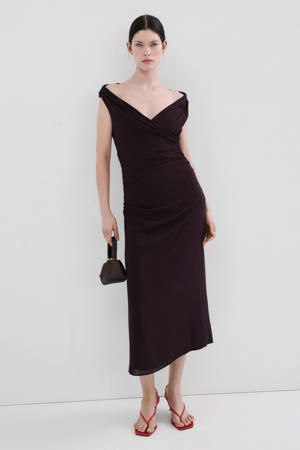 maxi jurk bruin