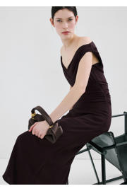 thumbnail: Mango maxi jurk bruin
