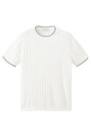 thumbnail: Mango Man regular T-shirt gebreid ecru