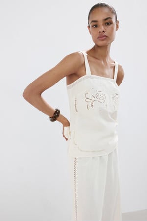top broderie ecru
