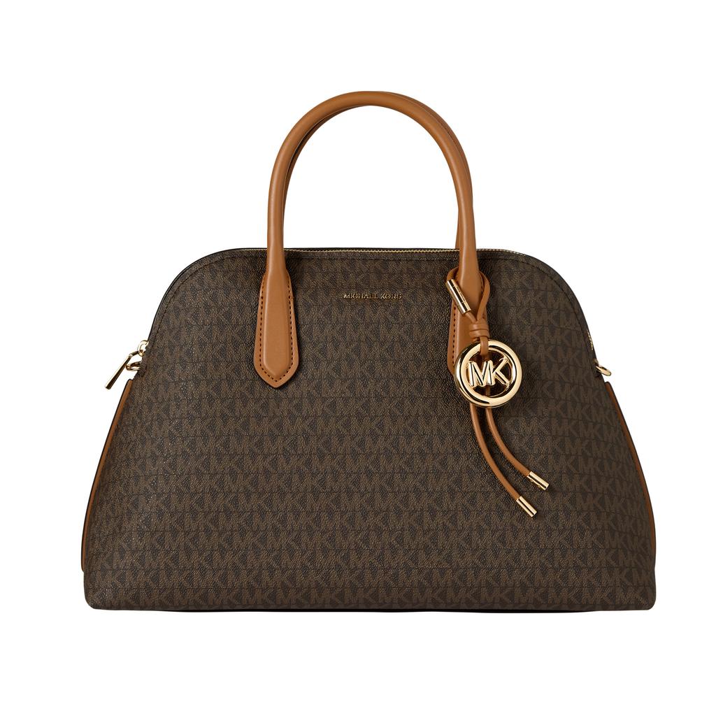Michael Kors handtas Freddie met logoprint donkerbruin