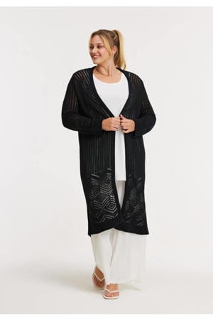 vest Plus Size - zwart