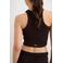 Aim'n sporttop Ease Ribbed donkerbruin
