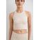 Aim'n sporttop Ease Ribbed zand