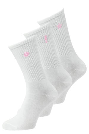 sokken JXREESE - wit/roze (set van 3)