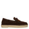 Manfield suède espadrilles bruin