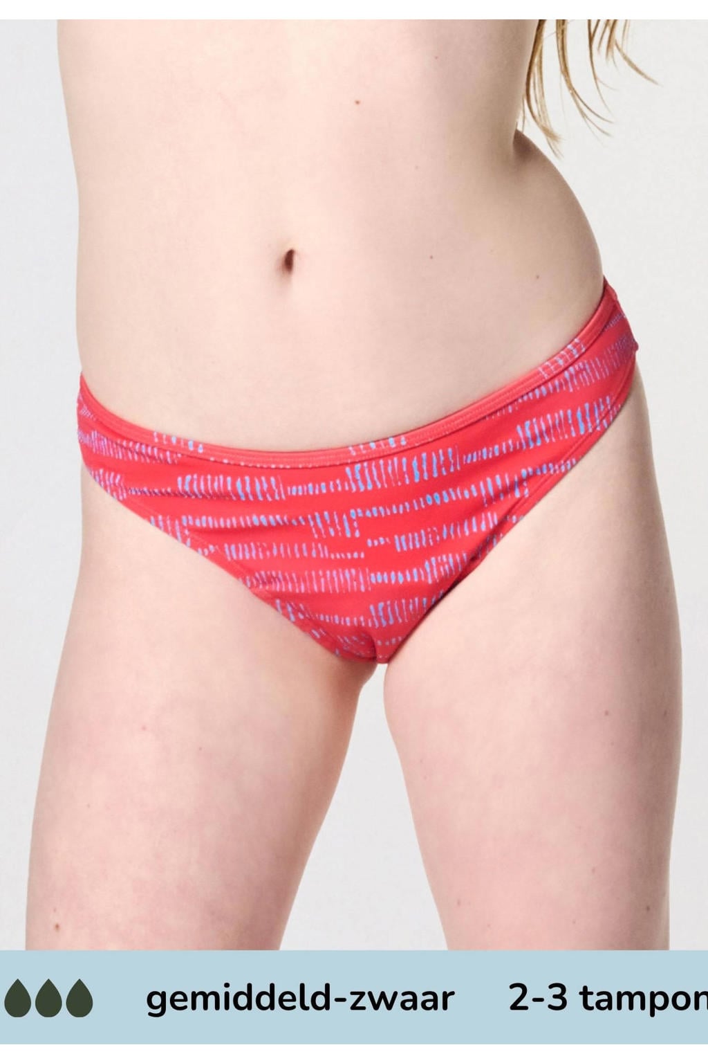 Moodies Undies menstruatie bikinibroekje medium/heavy rood