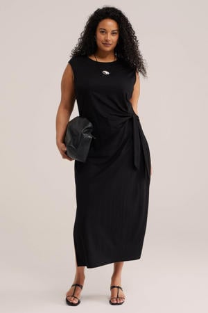 jersey jurk zwart