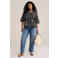 WE Fashion Curve blouse zwart
