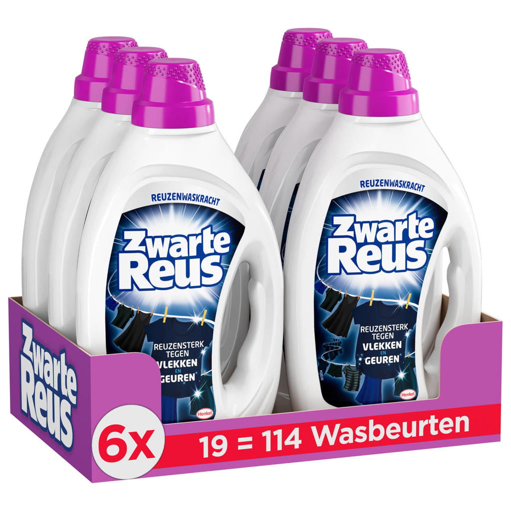 Witte-Reus Gel 855ml - 6 x 19 wasbeurten