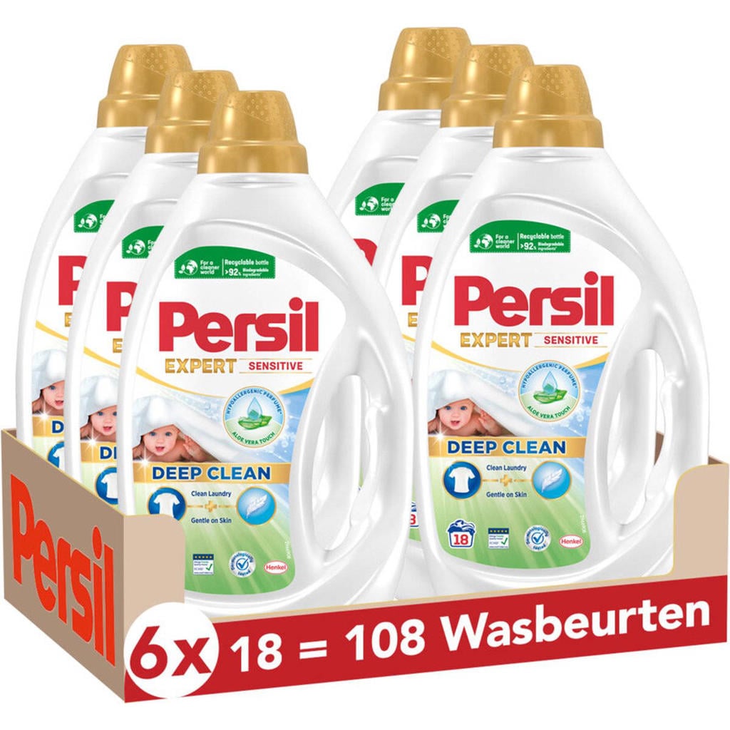 Persil Gel Sensitive - 6 x 18 wasbeurten