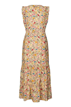 gebloemde maxi jurk multi
