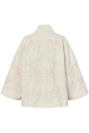 thumbnail: Lollys Laundry gebloemde kimono jas - ecru