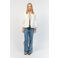Lollys Laundry gebloemde kimono jas - ecru