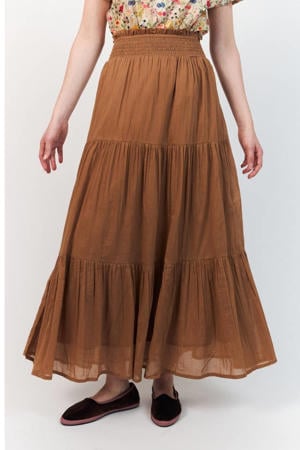 maxi rok camel