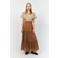 Lollys Laundry maxi rok camel