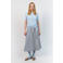 Lollys Laundry gestreepte midi rok blauw
