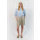 Lollys Laundry high waist regular fit chino short met ceintuur - groen